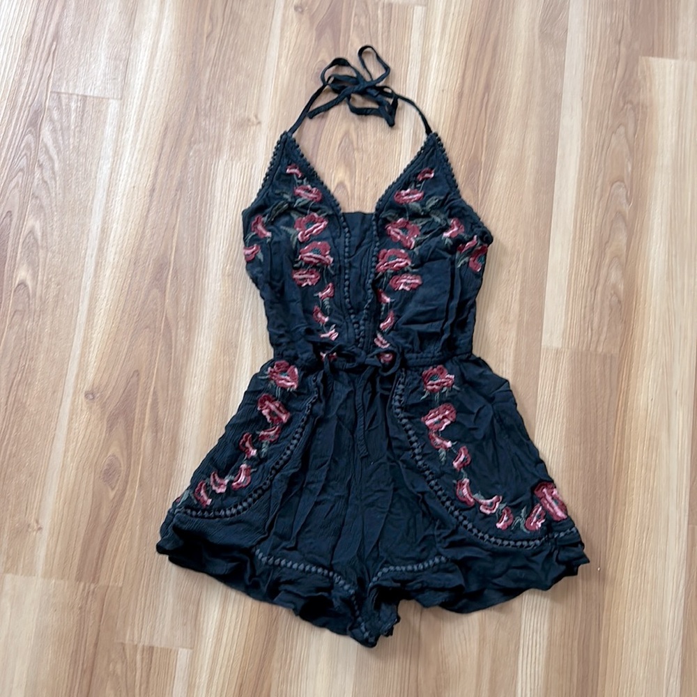 Spring floral romper